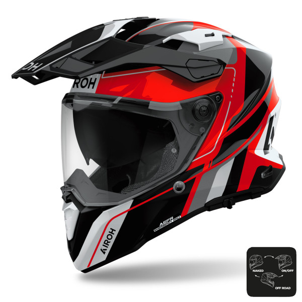 Airoh Airoh commander 2 helmet skip red gloss - xs (53-54cm)